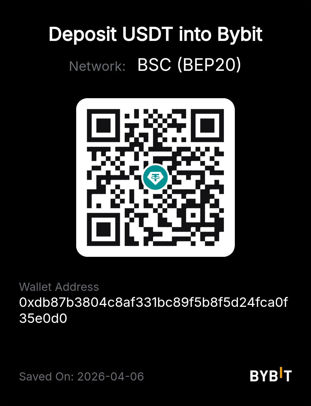 Crypto wallet QR code